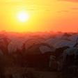The sun sets over the Ifo extension refugee camp in Dadaab, near the Kenya-Somalia border, in Garissa County, Kenya, July 31, 2011.
