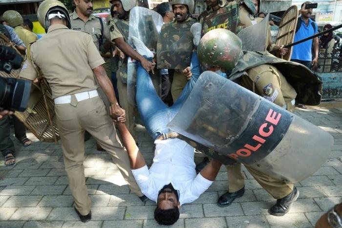 Anger erupted among Hindu hardliners after two women in their 40s wrong-footed devotees to sneak into the Sabarimala temple in Kerala state