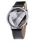 Black Leather Wristwatch