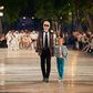 Karl Lagerfeld taking his bow after the Chanel Cruise 2016/17 show