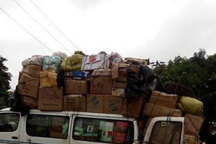 FRSC impounds overloaded vehicle in Akure, Ondo State