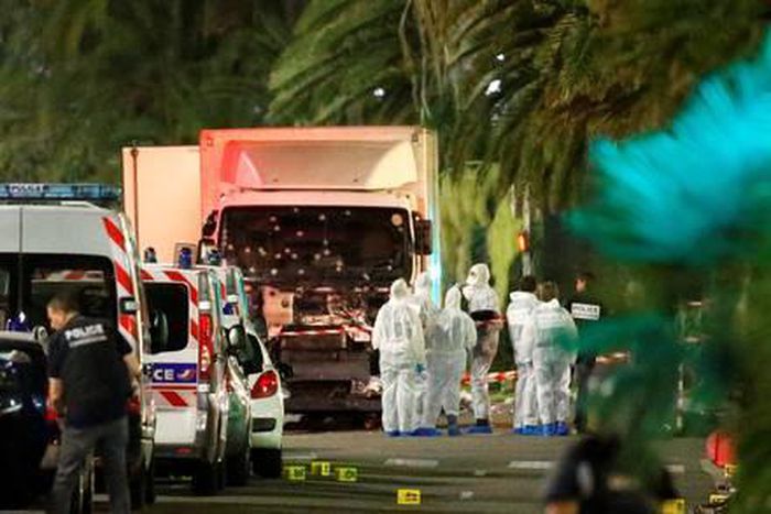 Britain warns citizens after truck attack kills 73 in France.