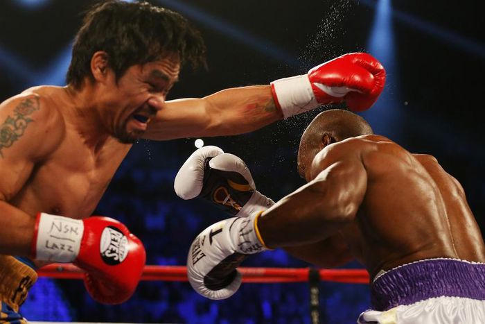 Manny Pacquiao and Timothy Bradley