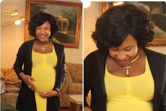 Tonto Dikeh rocking her baby bump