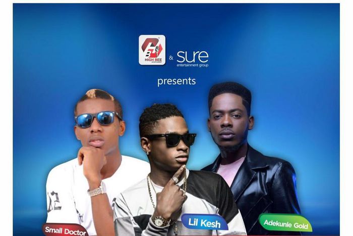 Lil Kesh, Adekunle Gold and Small Doctor