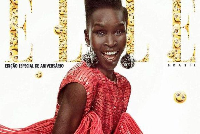 Alex Wek for Elle Brazil magazine Cover No.1