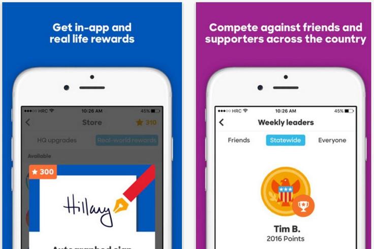 Hillary 2016 app