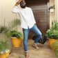 Noble Igwe rocks casual outfit