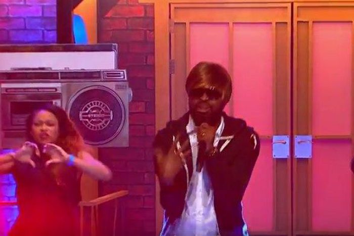 Basketmouth performing during the Lip Sync Battle Africa