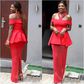Annie Idibia in the 'Proenza' shoulder dress from Amarelis Atelier's Fall/Winter 2016 'Innocencia de Florence' Collection