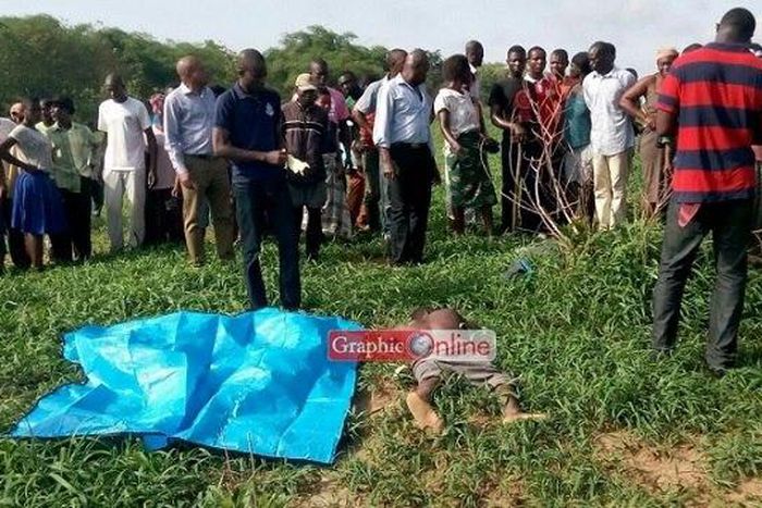 The two bodies lying side by side