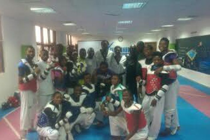 The Nigerian Taekwondo Team at the 2015 All African Games