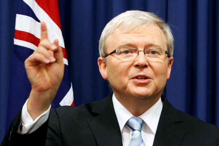 Australia's former PM Rudd throws hat in ring for top U.N. job