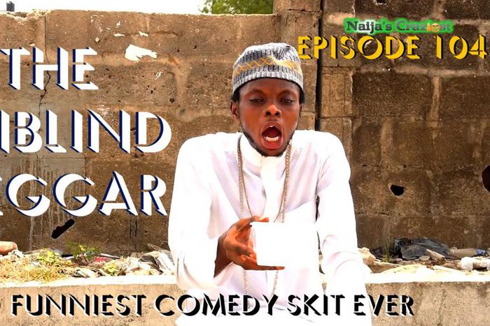 Watch hilarious video of beggar pretending to be blind