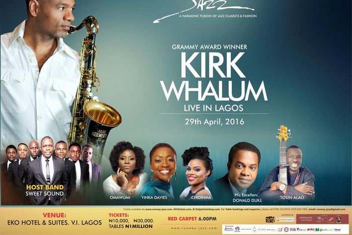 Runway Jazz - Grammy Award winner set to perform live in Lagos this April