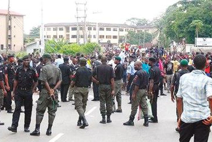 Riot in Lagos.