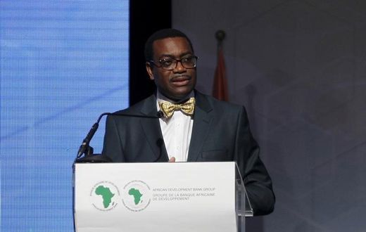 The new president of the African Development Bank (AfDB) Akinwumi Adesina of Nigeria speaks during his investiture ceremony in Abidjan September 1, 2015.   REUTERS/Luc Gnago