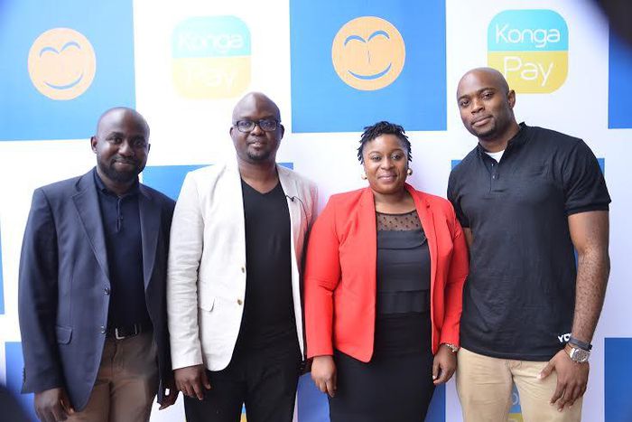 L-R: Olayemi Jinadu, V.P Payment and Digital Goods Konga.com, Shola Adekoya, CEO Konga.com, Mayowa Adebayo, Director Customer Experience and Marketing Konga.com, JR Kanu, Associate Director Payment and Digital goods.