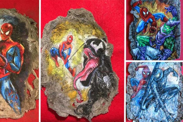 Cristiam Ramos' cobweb paintings