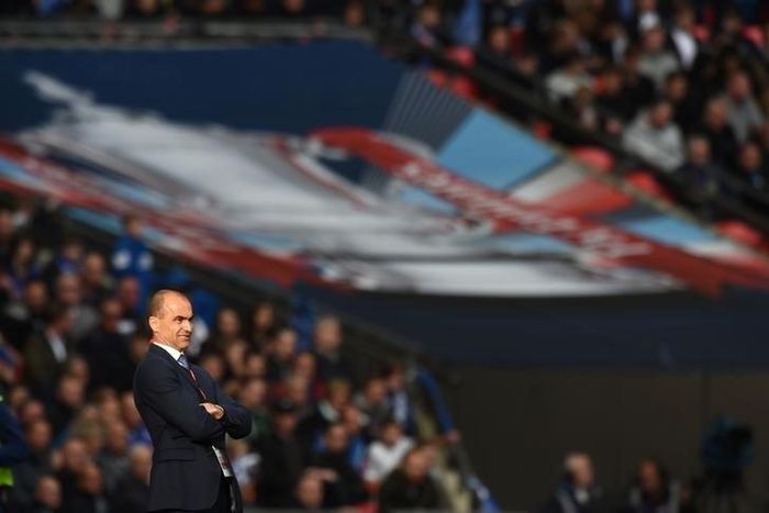 Everton manager Roberto Martinez. Football Soccer - Everton v Manchester United - FA Cup Semi Final - Wembley Stadium - 23/4/16