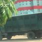 A broken down prison truck