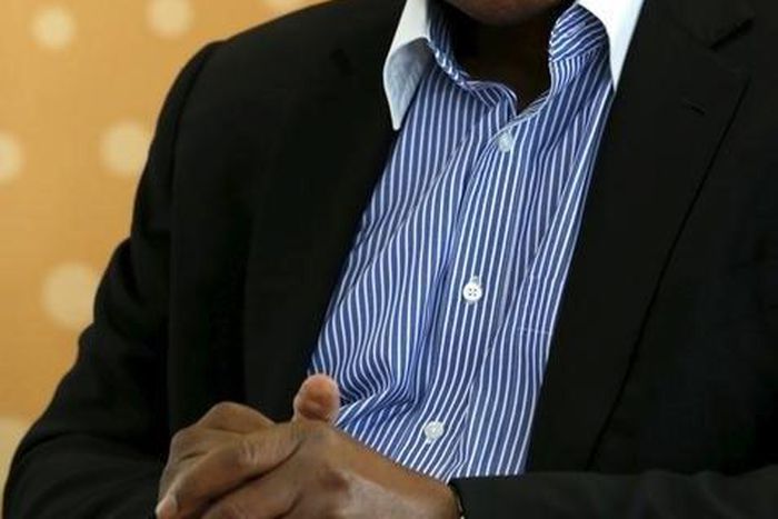 Former CEO of South Africa's MTN Group Sifiso Dabengwa listens during an interview in this file picture taken April 10, 2013.