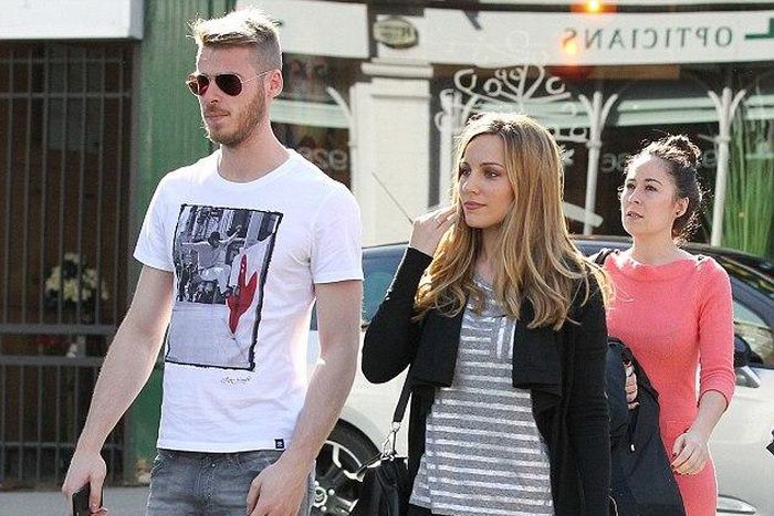 David de Gea and Edurne Garcia