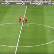 Referee uses vanishing spray to spell RIP for dead colleague
