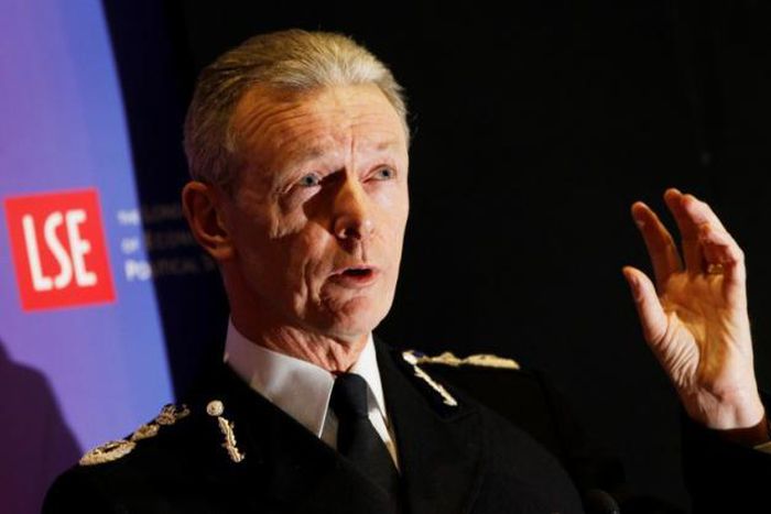 Commissioner of the Metropolitan Police Service Bernard Hogan-Howe speaks at the London School of Economics in London January 16, 2012. 