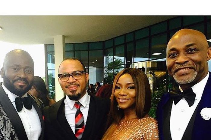 Desmond Elliot, Ramsey Nouah, Genevieve Nnaji and RMD at the 2016 AMVCA