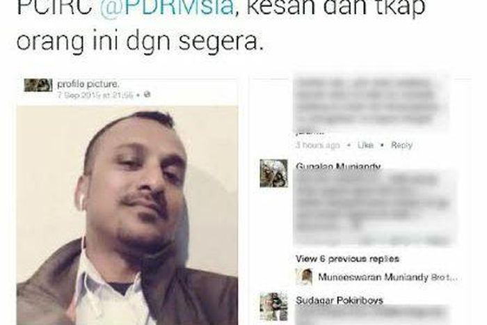 Malaysia Inspector-General of Police, Khalid Abu Bakar's tweet