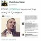 Malaysia Inspector-General of Police, Khalid Abu Bakar's tweet