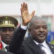 Burundi's President Pierre Nkurunziza bids farewell to his South African counterpart Jacob Zuma (not in the picture) as he departs at the airport after an Africa Union-sponsored dialogue in an attempt to end months of violence in the capital Bujumbura,...