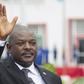 Burundi's President Pierre Nkurunziza bids farewell to his South African counterpart Jacob Zuma (not in the picture) as he departs at the airport after an Africa Union-sponsored dialogue in an attempt to end months of violence in the capital Bujumbura,...