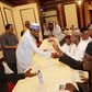 President Muhammadu Buhari meets with some leaders of the All Progressives Congress (APC) at the Presidential Villa in Abuja on Tuesday, March 22, 2016.