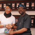 Jermaine Jackson with Lagos state commissioner, information and strategy, Steve Ayorinde