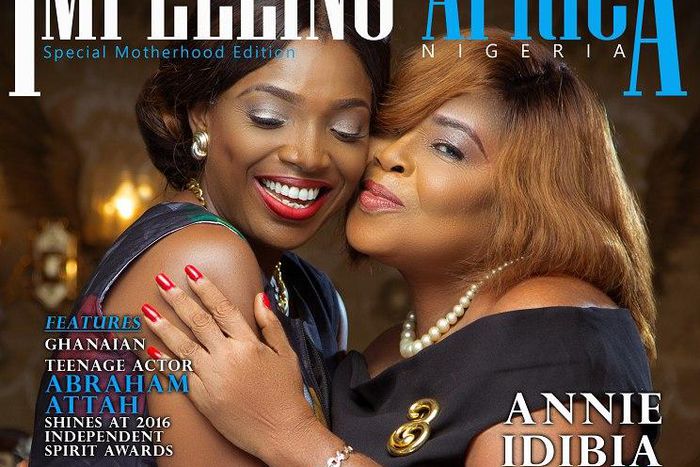 Annie Idibia, and mum, Grace Essien for Impelling Africa