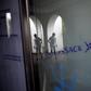 Mossack Fonseca law firm sign is pictured at the Neptune House building in the British colony of Gibraltar, April 4, 2016. 
