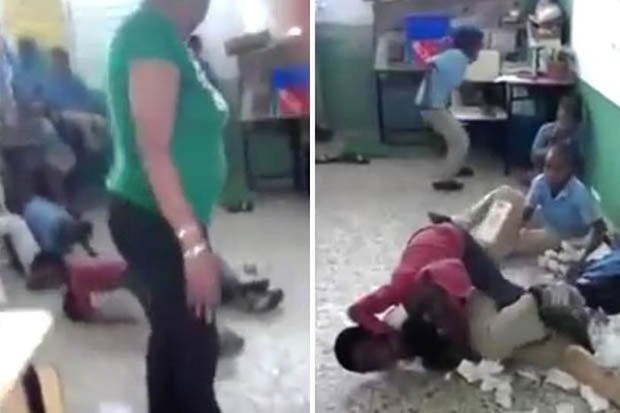 Teacher, Police officer suspended for encouraging kids to fight in class