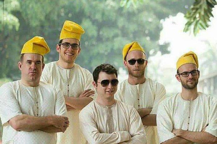 Freshly initiated Yoruba Demons from ilu Oyinbo