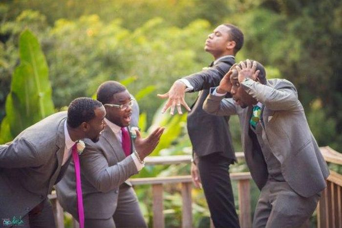 10 hilarious wedding photos taken by groomsmen