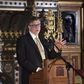 Bill Gates answers questions after giving a lecture on international aid to parliamentarians and guests in the Robing Room of the House of Lords in the Palace of Westminster, London November 10, 2014.   REUTERS/Tim Ireland/Pool