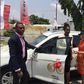 Stephanie Linus receives her AMVCA car prize