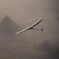Solar Impulse 2, the solar powered plane, piloted by Swiss pioneer Andre Borschberg is seen during the flyover of the pyramids of Giza on July 13, 2016 prior to the landing in Cairo, Egypt in this photo released on July 13, 2016. Jean Revillard/SI2/Han...