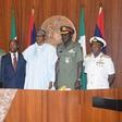 President Muhammadu Buhari with Military chiefs