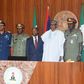 President Muhammadu Buhari with Military chiefs