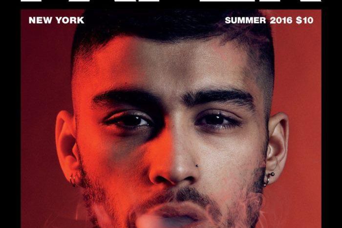 Singer on the cover of Paper magazine