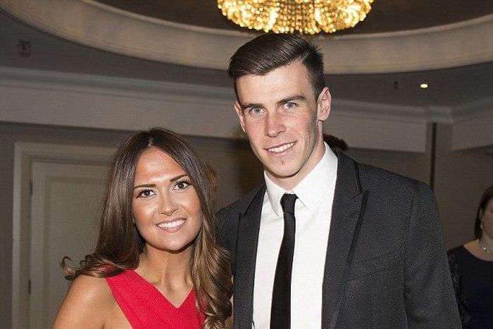 Gareth Bale and his girlfriend, Emma Rhys-Jones