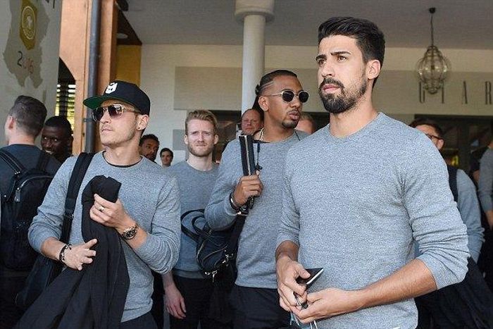 Mesut Ozil, Sami Khedira and Jerome Boateng