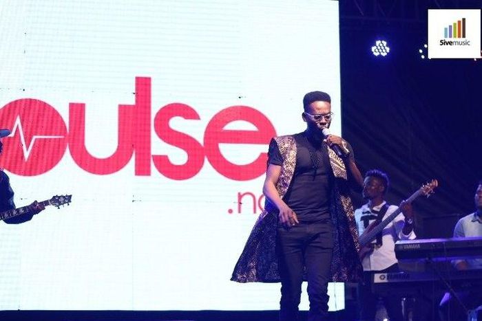 YBNL singer, during a stage performance.